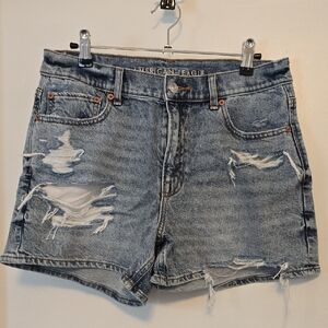 American Eagle Outfitters Ripped Blue Jean Shorts
